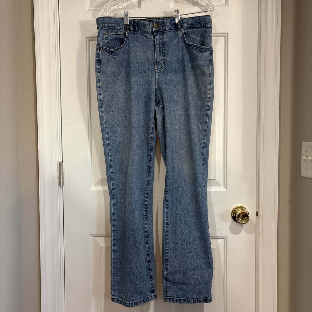 Lauren Ralph Lauren Classic Straight Denim Blue Jeans Womens size 14 Medium Wash